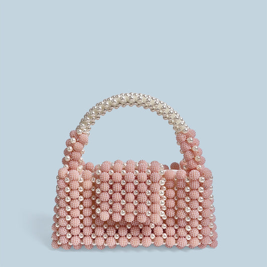 Waxberry Pearl Ball Handmade Beaded Handbag