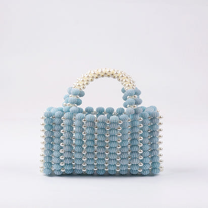Hand-woven Special-interest Design Beaded Waxberry Square Bag