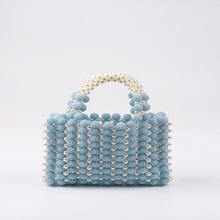 Hand-woven Special-interest Design Beaded Waxberry Square Bag