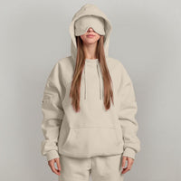 Women's Fashion Solid Color Hooded Top