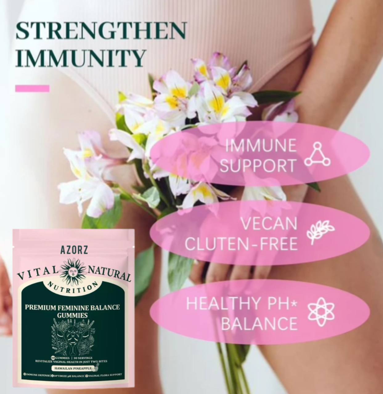Feminine Harmony Gummies - Hawaiian Pineapple™
