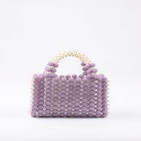 Hand-woven Special-interest Design Beaded Waxberry Square Bag