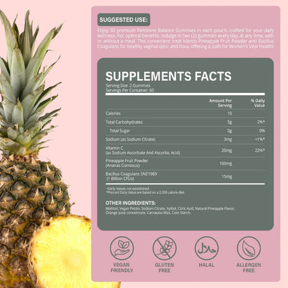 Feminine Harmony Gummies - Hawaiian Pineapple™