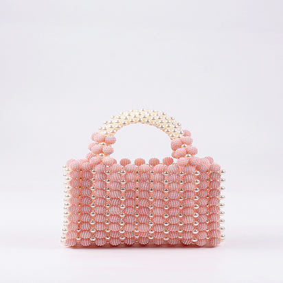 Hand-woven Special-interest Design Beaded Waxberry Square Bag