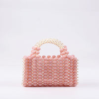Hand-woven Special-interest Design Beaded Waxberry Square Bag