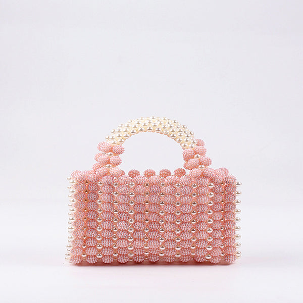 Hand-woven Special-interest Design Beaded Waxberry Square Bag