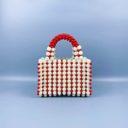 Hand-woven Special-interest Design Beaded Waxberry Square Bag