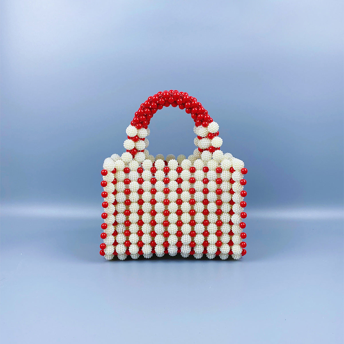 Hand-woven Special-interest Design Beaded Waxberry Square Bag