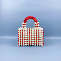 Hand-woven Special-interest Design Beaded Waxberry Square Bag