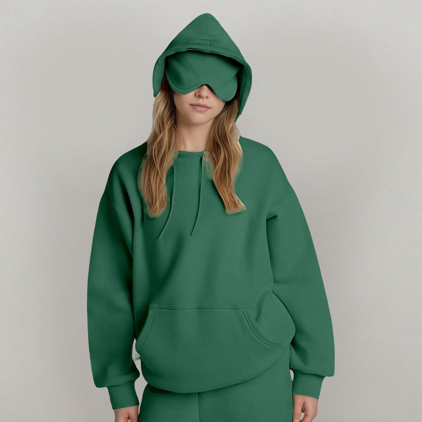 Women's Fashion Solid Color Hooded Top