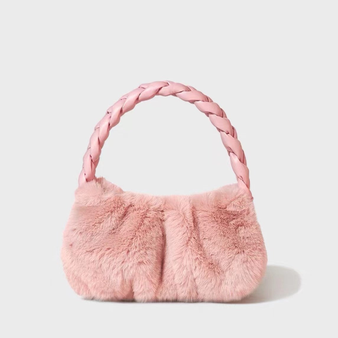 Winter New All-purpose Senior Sense Plush Shoulder Bag